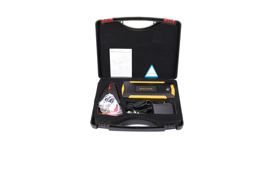 Booster Alimentation de démarrage d’urgence multifonction pour voiture, 12 V, avec fonction d’allumage et batterie externe mobile.