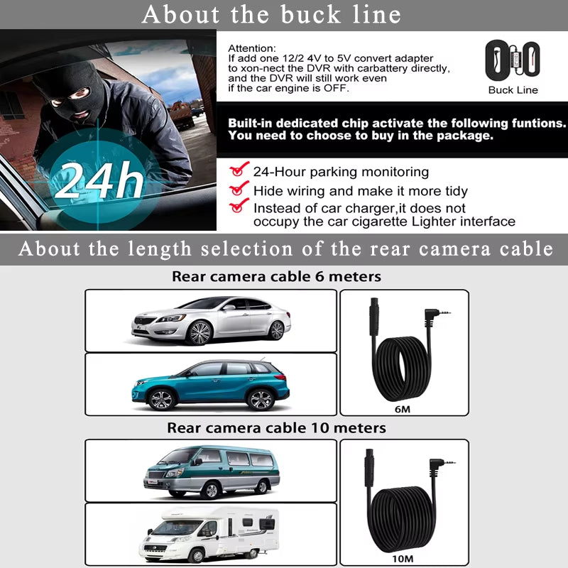 10" Dash Cam 4K 3840*2160P Car Dvr Carplay Android Auto GPS 5G WIFI AUX Stream Rearview Mirror Dashcam Camera Drive Recorder FM