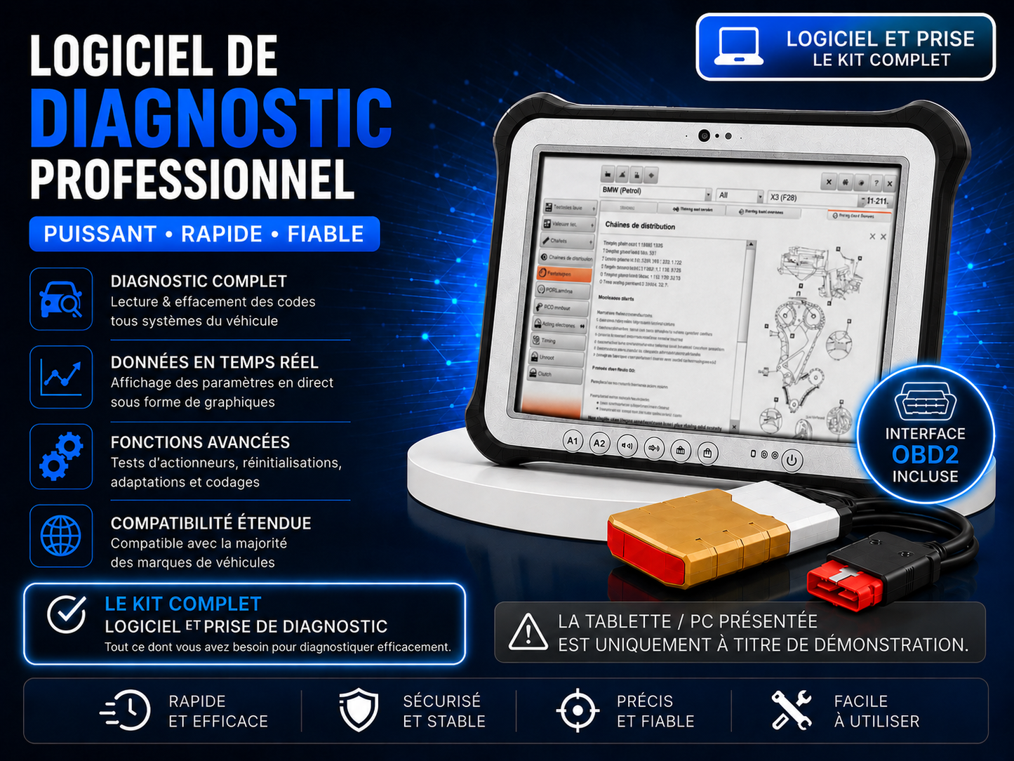 Outils de Diagnostics Wow 5.00.12 Avec OBD